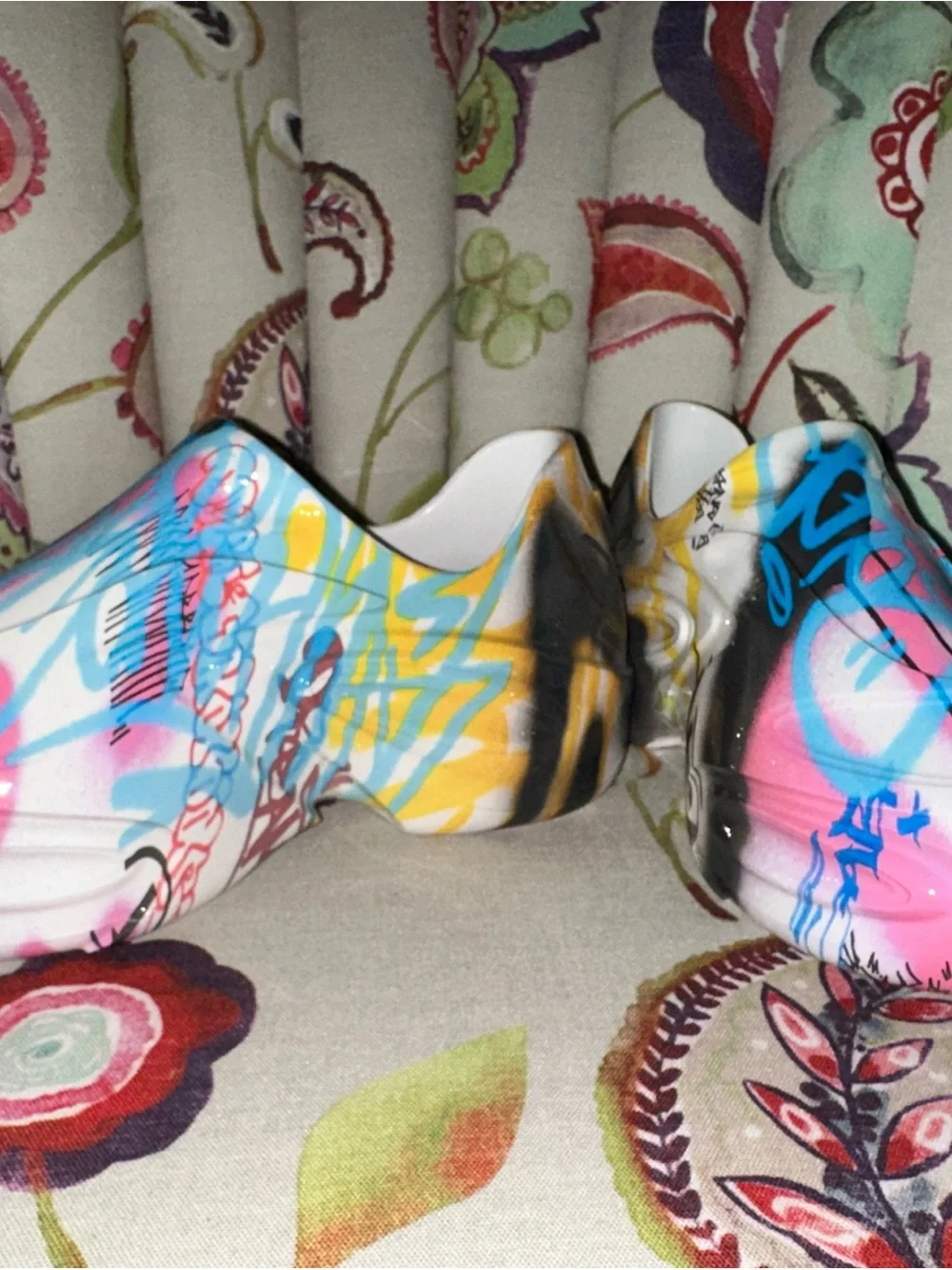 Dolce & Gabbana Alta Gomma Graffiti-print slip-on Sneaker